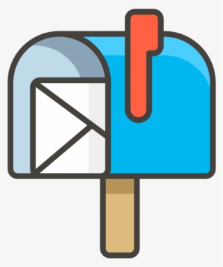Open Mailbox With Raised Flag Emoji - Bidikmisi