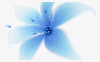 Decorative Blue Flower Png Clip Art Image Gallery Yopriceville - Blue Flowers Png Clipart