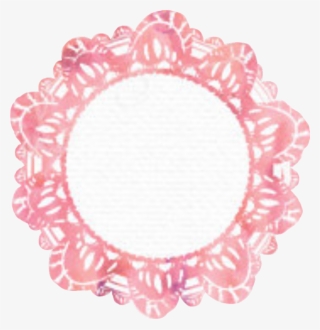 #pink #doily #beautiful #sticker - Placemat