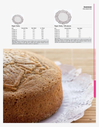 Download Spec Sheet - Sugar Cake