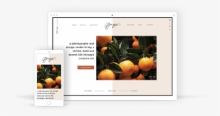 Modern & Bold Showit Website Template For Creative - Ginger Saffron Avenue