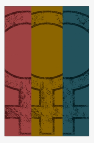 Female Symbol Triptych Poster, 11 X - Motif