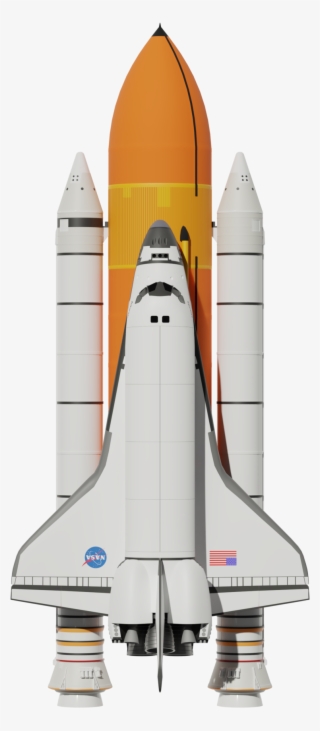 Space Shuttle Boosters And Fuel Tank - Fuel Space Tank Png