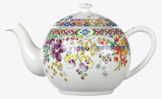 1 Teapot - Back - Bagatelle - Gien Bagatelle Teapot