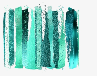 #overlay #smear #smudge #painting #paint #turquoise - Teal Paint Strokes