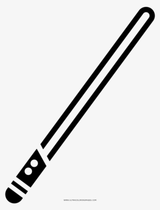 Light Saber Coloring Page - Drinking Straw