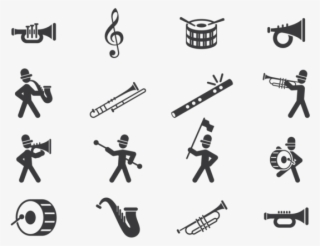 Applause Clipart Brass Band - Marching Band Player Icon