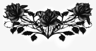 #rosasnegras #tatto #tatuajes #tumblr - Transparent Png Rose Tattoo