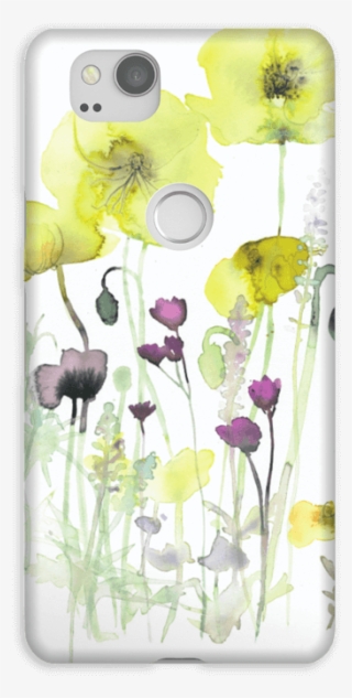 Painted Yellow Flowers Case Pixel - Iphone