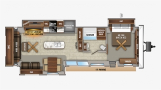 2019 Jay Flight Bungalow 40rlts Floor Plan Img - Floor Plan