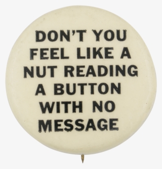 A Button With No Message - Keep Your School Clean