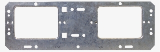 155h2 Metal Mounting Bracket, 2 Gang, Flat Stud Horizontal - Electronic Component