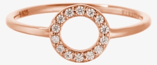 Circle Outline Crystal Ring Image - Engagement Ring