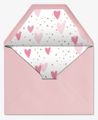 With Love Hearts Invitation Evite - Envelope