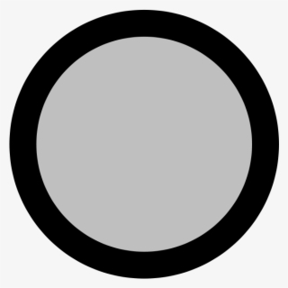 File - Graydot - Svg - Gray Circle Transparent Thin