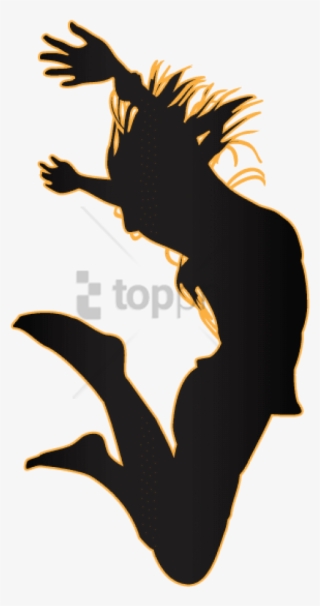Free Png Jumping Girl Silhouette Png Image With Transparent - Girl Jumping Into Book
