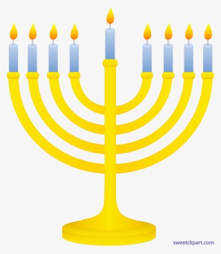 Vector Black And White Stock Hanukkah Clipart Hanukkiah - Hanukkah Menorah Clip Art