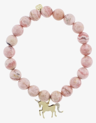 Diamond Pave Unicorn Charm Bracelet