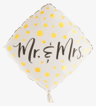 Mr & Mrs Gold Dots - Balloon