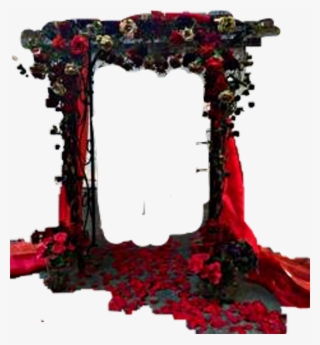 #wedding #red #black #arch #remixit #freetoedit - Picture Frame
