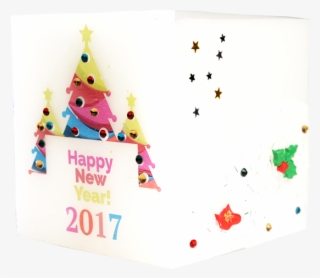 Christmas Day Hurricane Candle Model - Party Hat