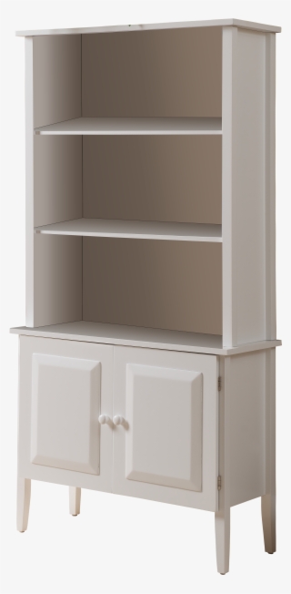 White Wood Contemporary 5 Shelf Kids Bookcase Storage - Hutch