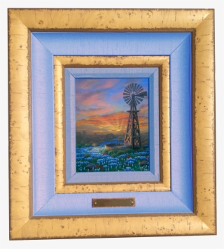 "western Glow" Oil On Canvas - Picture Frame