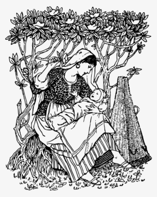 Medium Image - Mother And Child Drawing