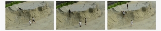 Pa 01 Niños Jugando Sobre Arena En Moravia - Sand