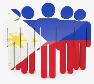 Philippines Flag With People