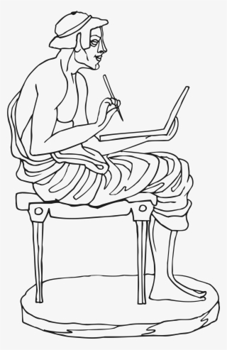 This Free Icons Png Design Of Statue 5 - Line Art