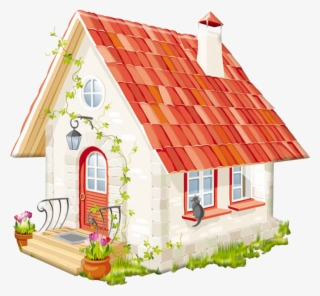 Fairytale Clipart Fairytale House - Little Red Riding Hood Cottage Clipart