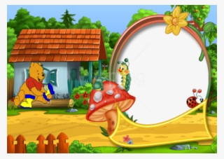 Free Png Best Stock Photos Cute Png Kids Photo Frame - Winnie The Pooh Background Png