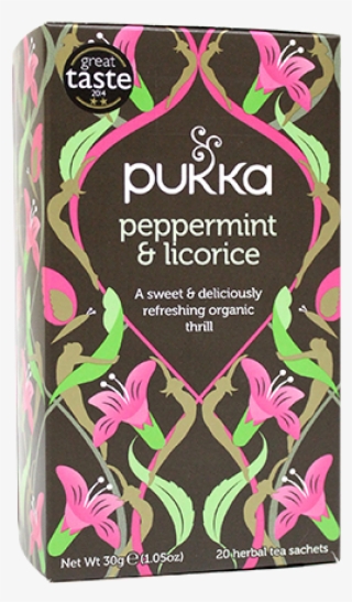 Peppermint & Licorice Tea - Pukka Peppermint And Licorice