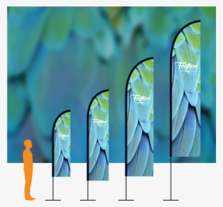 Feather Flag With Black Hem - Banner