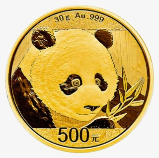 China Panda 30g Gold Coin 2018 Motif