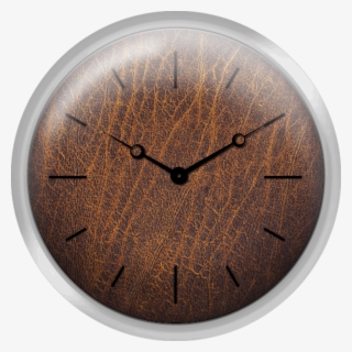 High Resolution Old Veal Leather Grunge Texture - Wall Clock