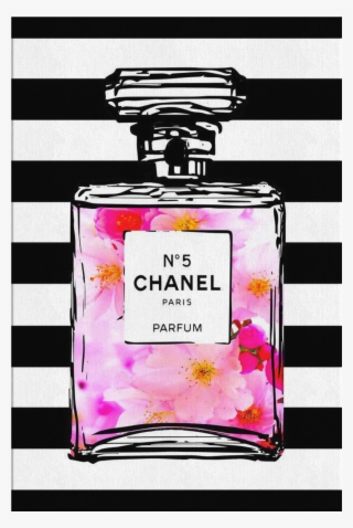Coco Chanel No 5 Perfume Wrapped Canvas Boho Art - Chanel No 5