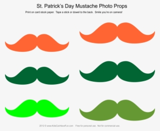 Patricks Day Mustache Photo Booth Props - Plot