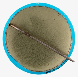 Astronaut Breakfast Game Blue Button Back Advertising - Circle