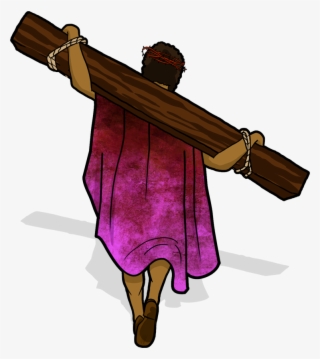 Dying Clipart Diploma - Jesus Carrying His Cross Beam