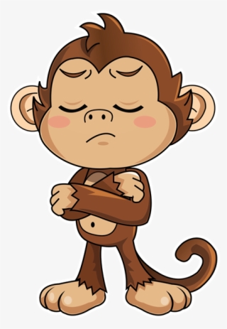 Cute Monkey Stickers Messages Sticker-8 - Monkey Stickers For Whatsapp