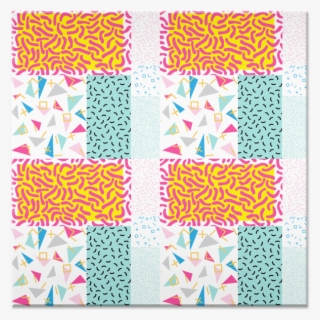 Azulejo 90's Pattern Funky Colors De Tobias Fonsecana