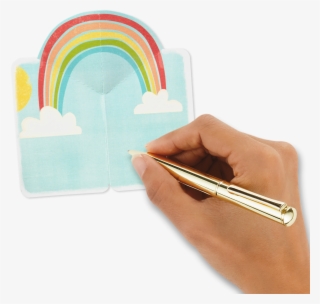25" Mini Rainbow Pop Up Blank - Greeting Card