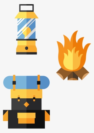 Camping Baggage Icon - Survival Backpack Icon