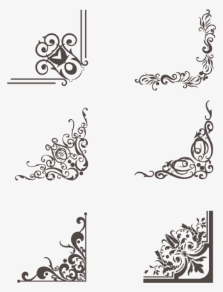Border Greeting Card Brown Lace Png And Vector Image