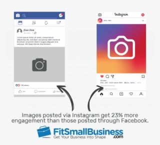 Facebook And Instagram Feeds Side By Side, With The - Small Business