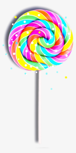 Lollipop Clipart Paletas - Transparent Rainbow Lollipop
