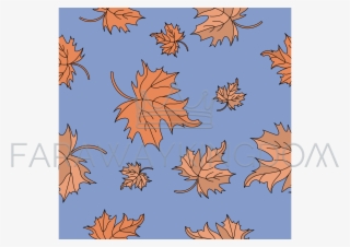 Red Maple Leaves Autumn Seamless Pattern Vector Illustration - Maple Leaf