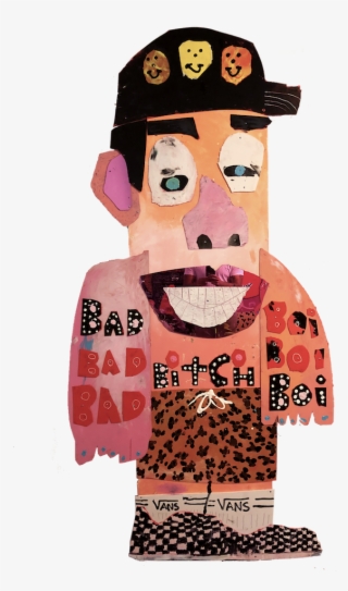 Bad Bitch Boi Wood, Plastic, Pvc, Acrylic, Mirror 4 - Cartoon